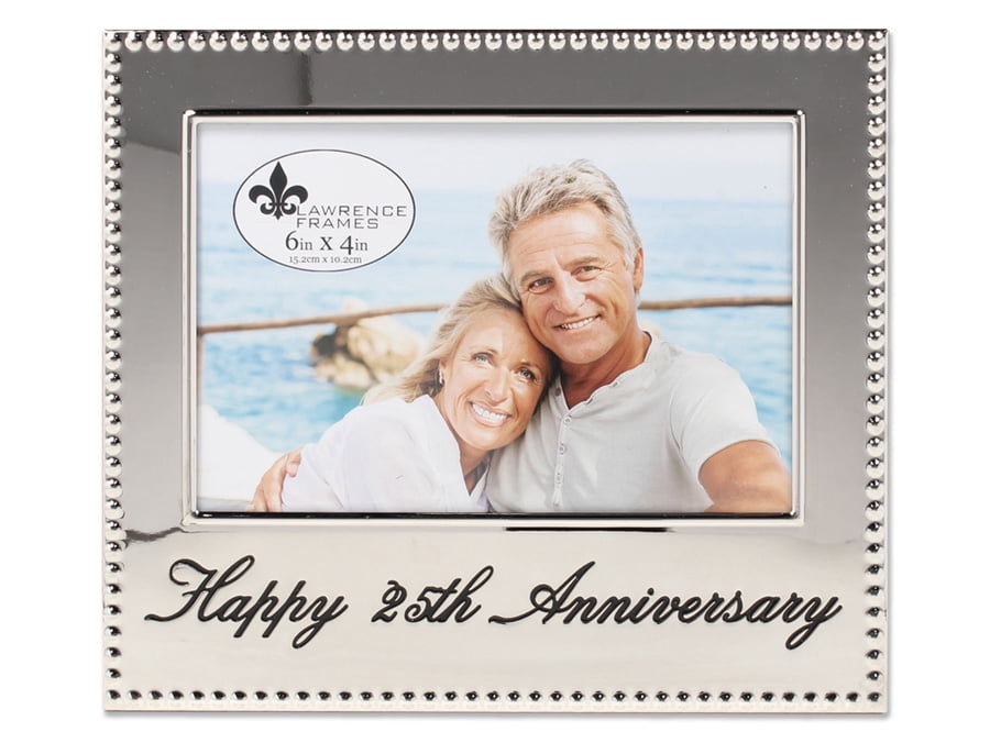 HAPPY 25th ANNIVERSARY special engraved 6x4 celebration frame - 4x6