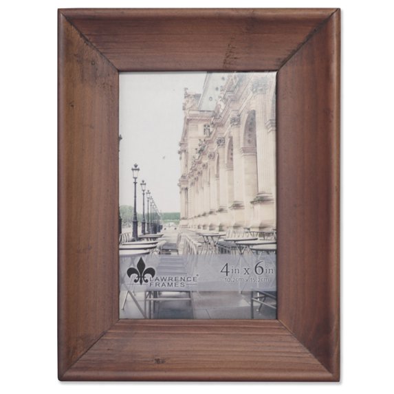 Lawrence Frames 4x6 Whitney Burnished Walnut Wood Frame