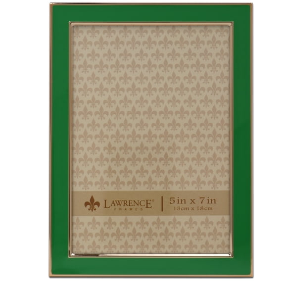 Lawrence Frames 5.75" x 7.76" Polystyrene Picture Frame, Green