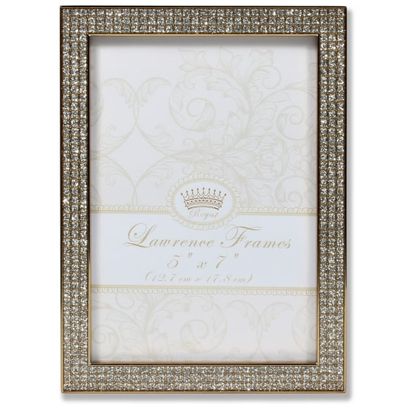Lawrence Frames 5"W x 7"H Turner Gold and Glitter Metal Picture Frame (702457)