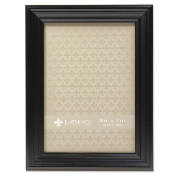 Lawrence Frames 5x7 Classic Detailed Black Picture Frame 535457