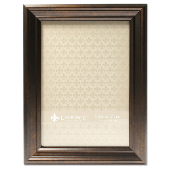 Lawrence Frames 5x7 Classic Detailed Oil Rubbed Bronze Picture Frame 535557