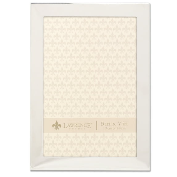 Lawrence Frames 5x7 Flat Silver Metal Picture Frame