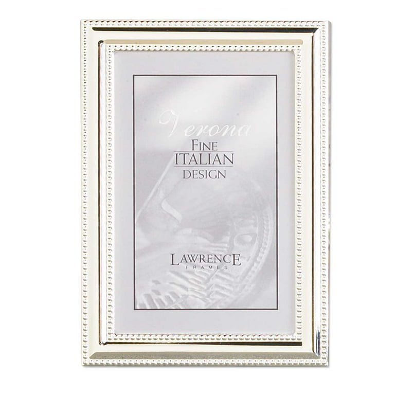 Silver Plated Picture Frame - Grooved - 4x6, 5x7, 8x10