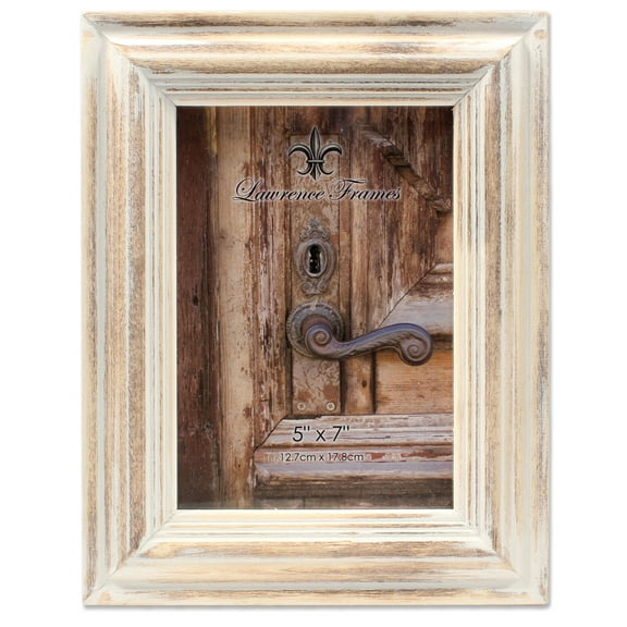 Lawrence Frames 5x7 White Wash Maple Picture Frame