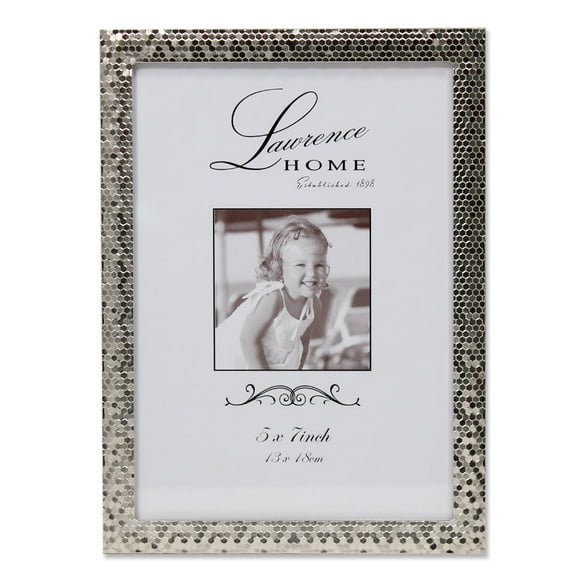 Lawrence Frames 710857 Shimmer Silver Metal 7.52" x 5.55" Picture Frame