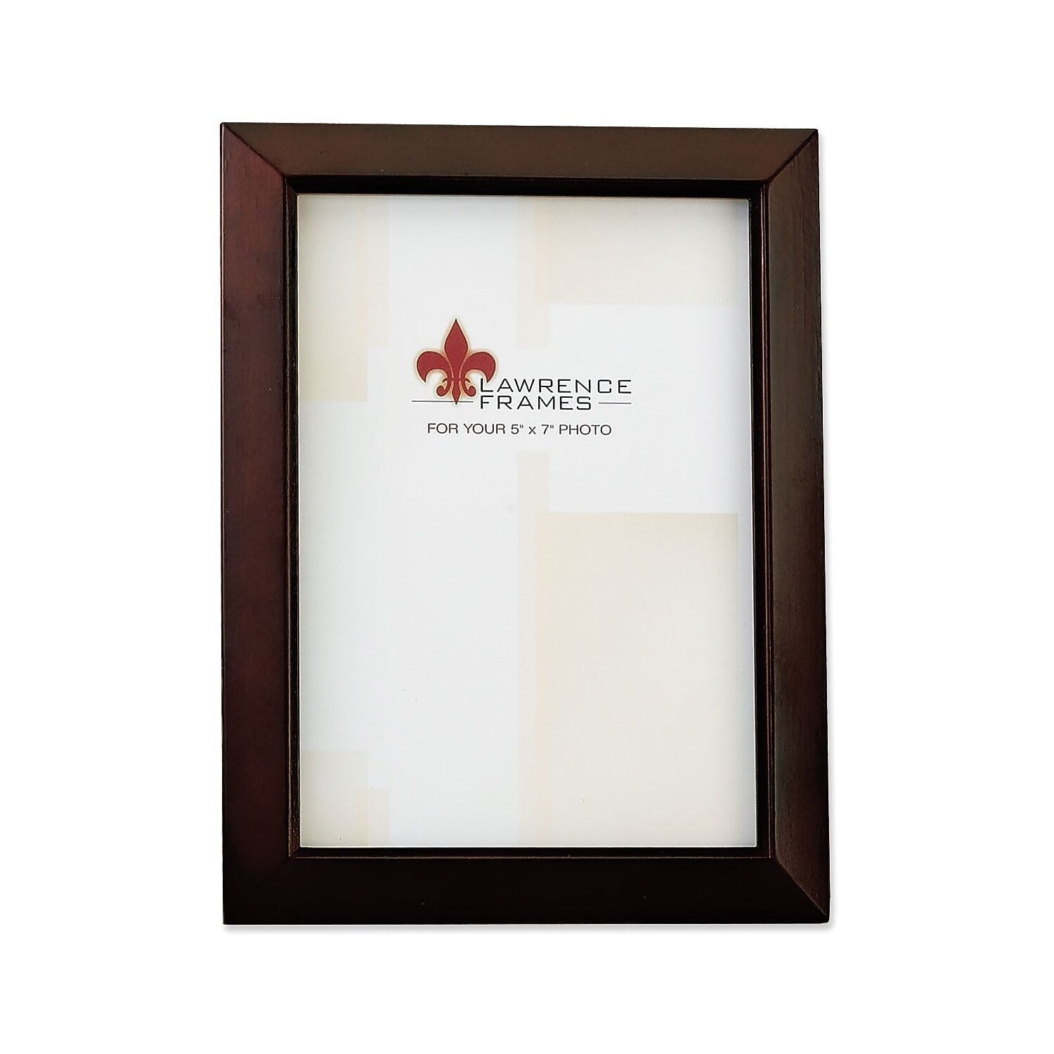 Lawrence Frames 5" x 7" Wooden Walnut Brown Picture Frame (725157)