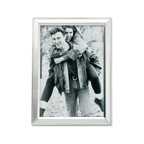 Lawrence Frames 750157 Lawrence Frames Brushed Silver Plated 5x7 Metal Picture Frame