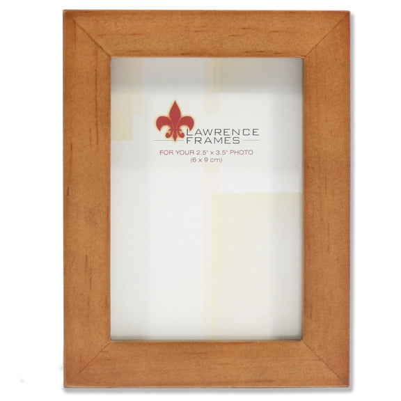 Lawrence Frames 766023 Nutmeg Wood 2.5x3.5 Picture Frame - Gallery Collection