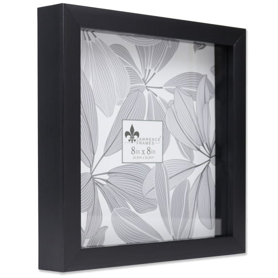 Lawrence Frames 8.9 in x 8.9 in Polystyrene Shadow Box, Black