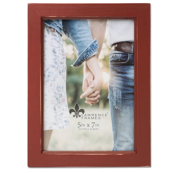 Lawrence Frames 8" x 6" Wood Picture Frame, Red