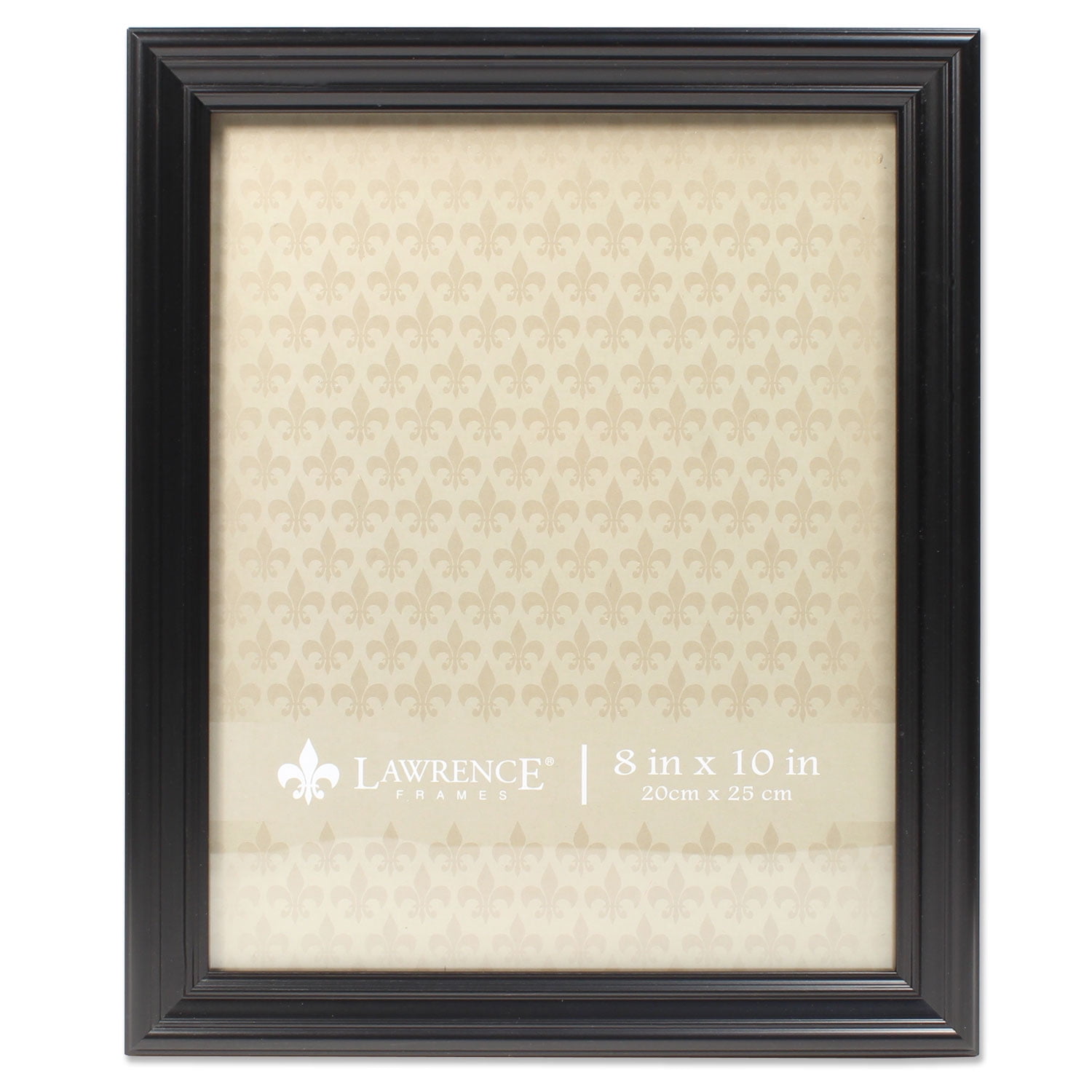 Lawrence Frames 8x10 Classic Detailed Black Picture Frame