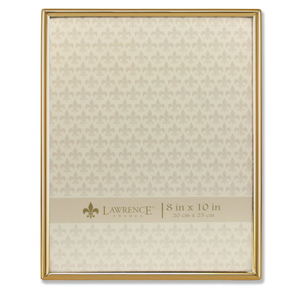 Lawrence Frames 8x10 Simply Gold Metal Picture Frame