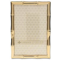 Lawrence Frames Bamboo Design Metal Frame, 4x6, Gold 4x6 Gold