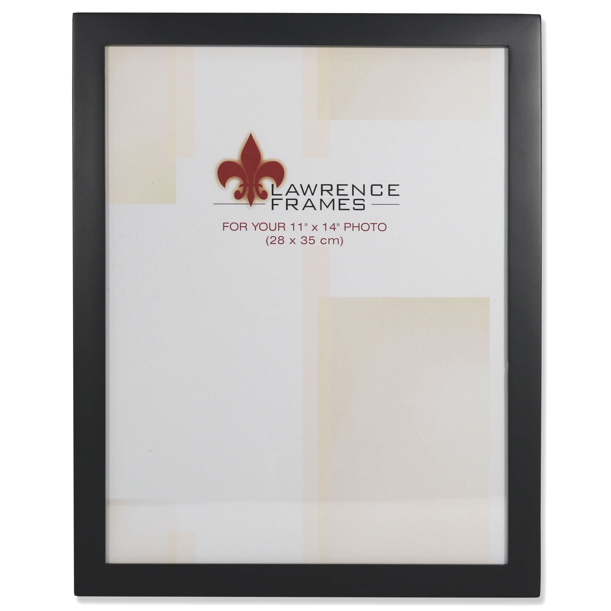 Elegant Black Wood 11x14 Rectangular Tabletop & Wall Picture Frame