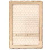 Lawrence Frames Classic Bead 4x6 Gold Metal Picture Frame