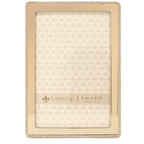 Lawrence Frames Classic Bead 4x6 Gold Metal Picture Frame