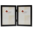 thumbnail image 1 of 5x7 Hinged Double Black Wood Picture Frame - Gallery Collection, 1 of 2