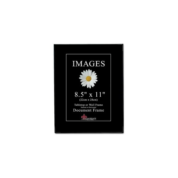 Lawrence Frames Image Collection 8.5" x 11" Plastic Black Picture Frame 6/Pack 350081
