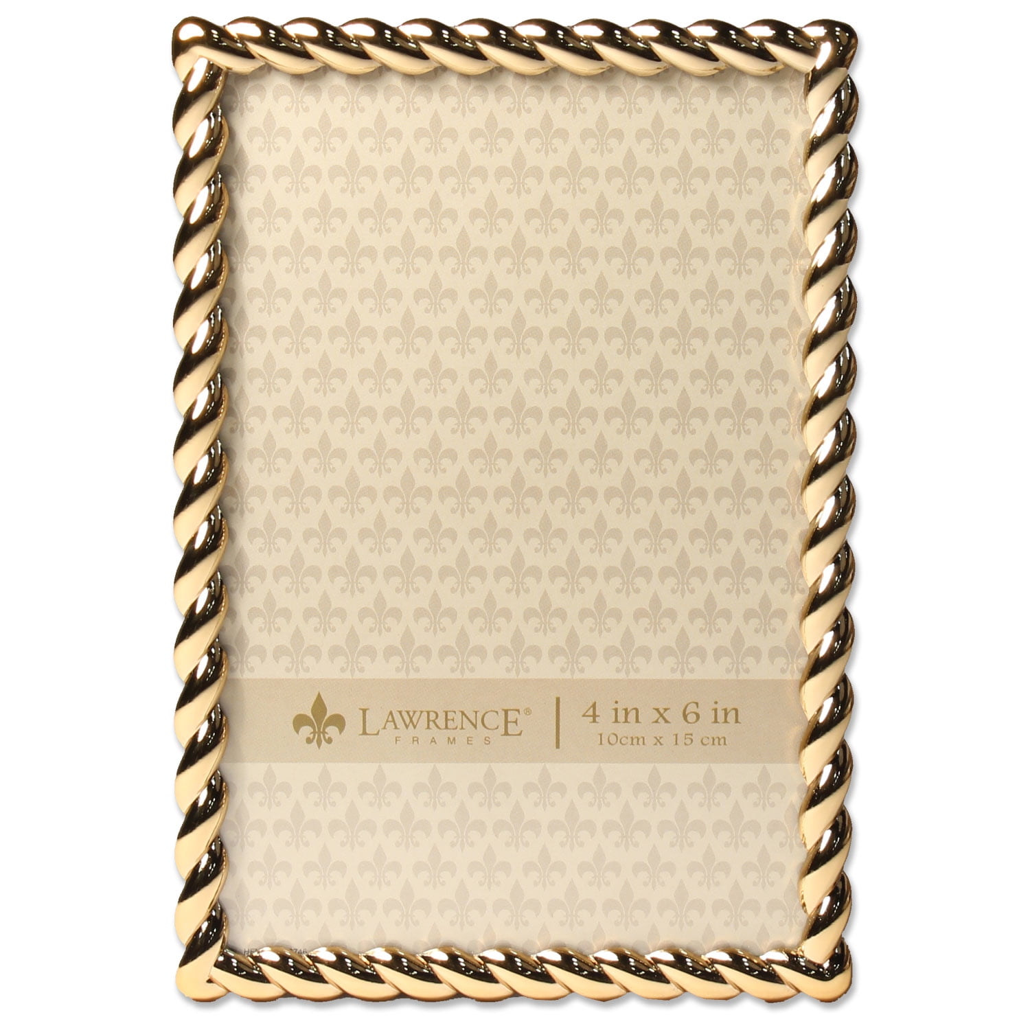 Elegant Black Metal & Glass 4x6 Picture Frame with Easel Back