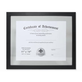Lawrence 11x14 Multi Use Black Float Document Frame