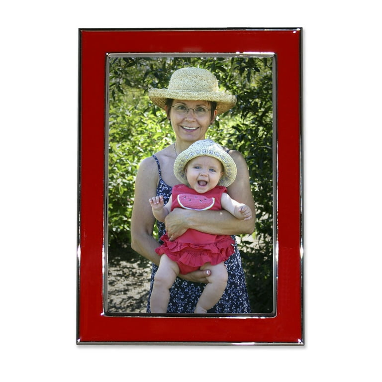 Lawrence Frames Silver Metal Rope 8x10 Matted for 5x7 Picture Frame  (710080)