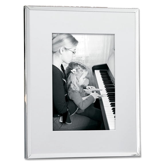 Lawrence Frames Silver Plated Matted 8x10 Picture Frame