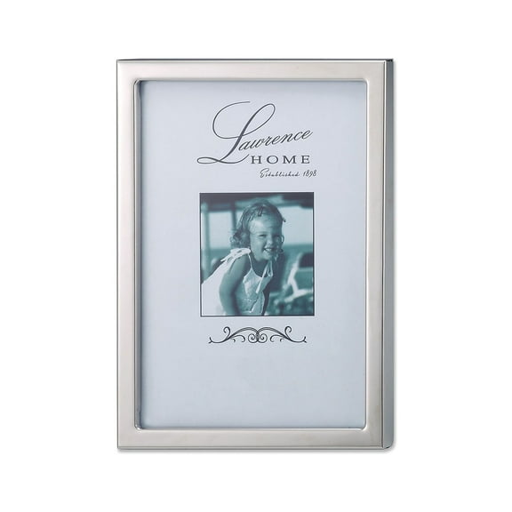 Lawrence Frames Silver Standard Metal 5x7 Picture Frame 710657