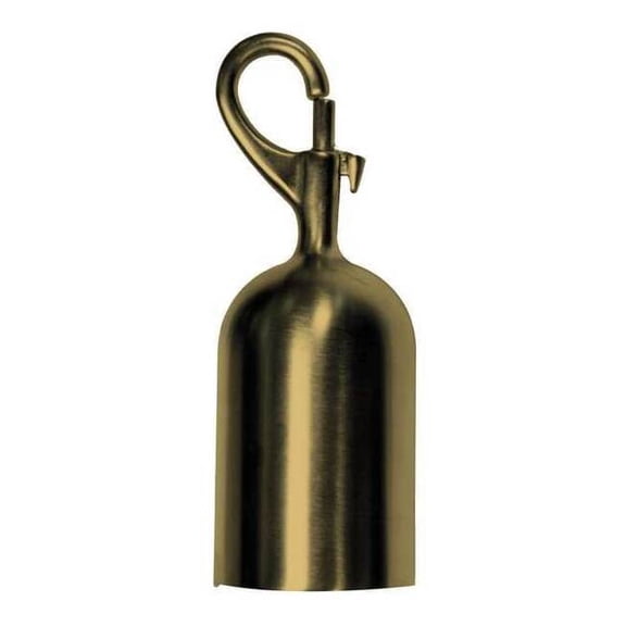Lawrence Metal Post Rope Snap End, Satin Brass ROPEEND-SNAP-2S