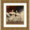thumbnail image 1 of Lawrence, Sir Thomas 20x21 Gold Ornate Wood Framed with Double Matting Museum Art Print Titled - A Double Portrait of The Fullerton Sisters, 1 of 4