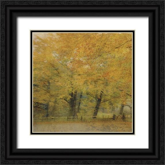 Lawrence, Terry Katherine 26x26 Black Ornate Wood Framed with Double Matting Museum Art Print Titled - English Countryside I