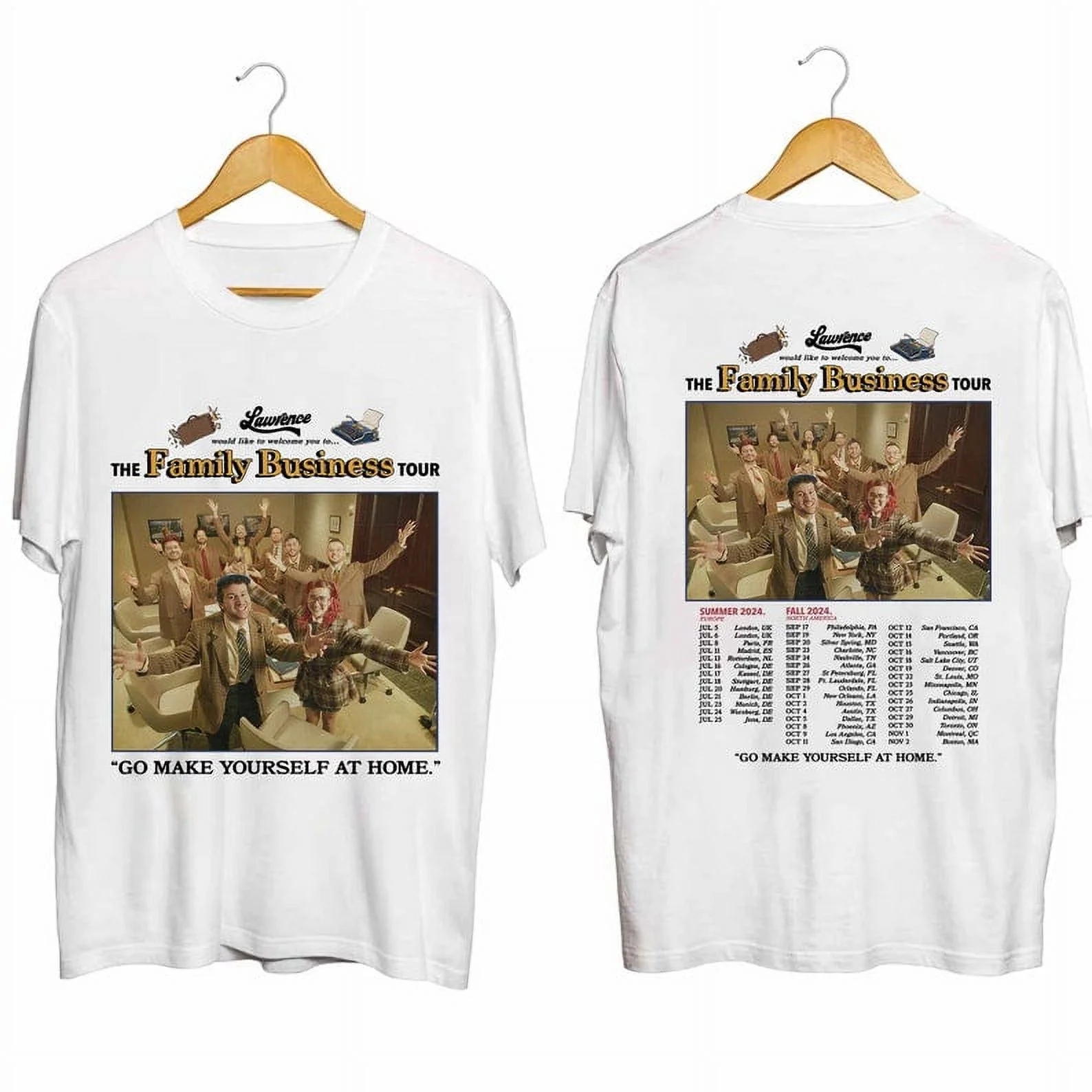 Lawrence - The Family Business Tour 2024 Shirt, Lawrence Band Fan Shirt ...