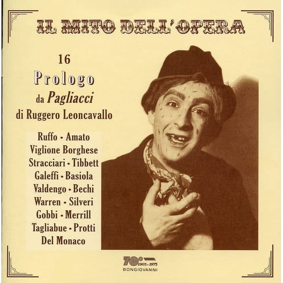Lawrence Tibbett - 16 Prologo Da Pagliacci Di Leoncavallo - Music & Performance - CD