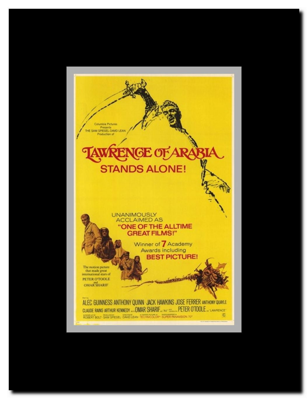 Lawrence of Arabia Framed Movie Poster