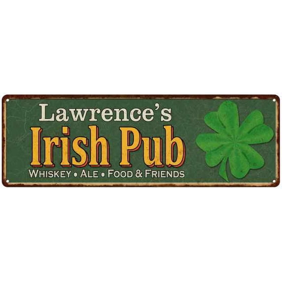 Lawrence's Irish Pub Sign Bar Man Cave 6x18 206180010476