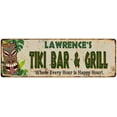 thumbnail image 1 of Lawrence's TIKI BAR & GRILL Gift Metal Sign 6x18 Decor 206180040297, 1 of 1