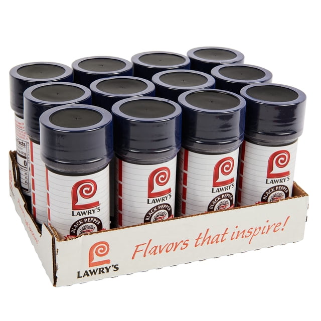 Lawry,S Black Pepper Seasoned Salt, 5 Oz (Pack Of 12)