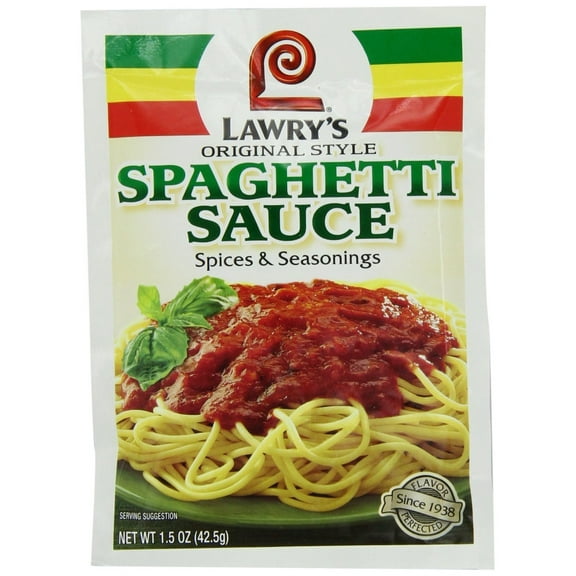 Lawry,S Spaghetti Sauce Spice & Seasonings, Original Style, 1.5 Ounce Packets (Pack Of 12)
