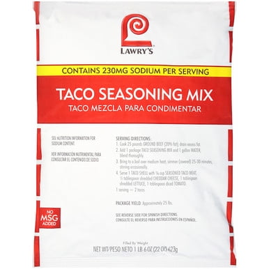 Lawry's Taco Seasoning Mix, 25 Lb - One 25 Pound Pail - View #4