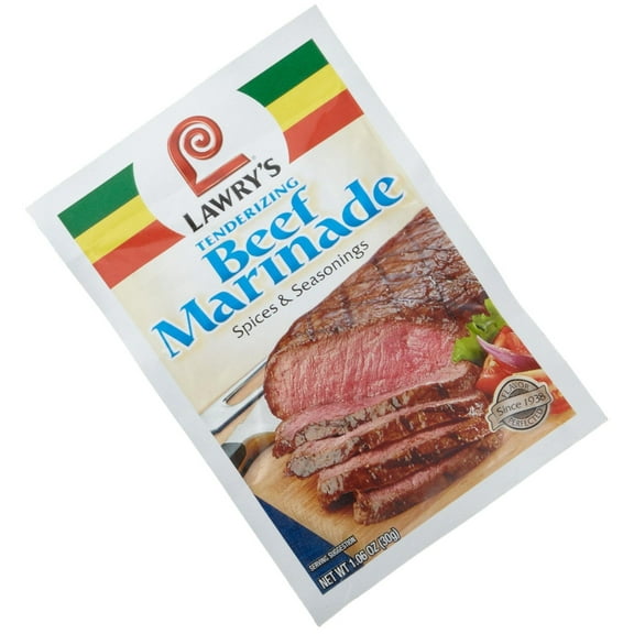 Lawry,S Tenderizing Beef Marinade Spices & Seasonings, 1.06 Oz Pkts, 24 Ct