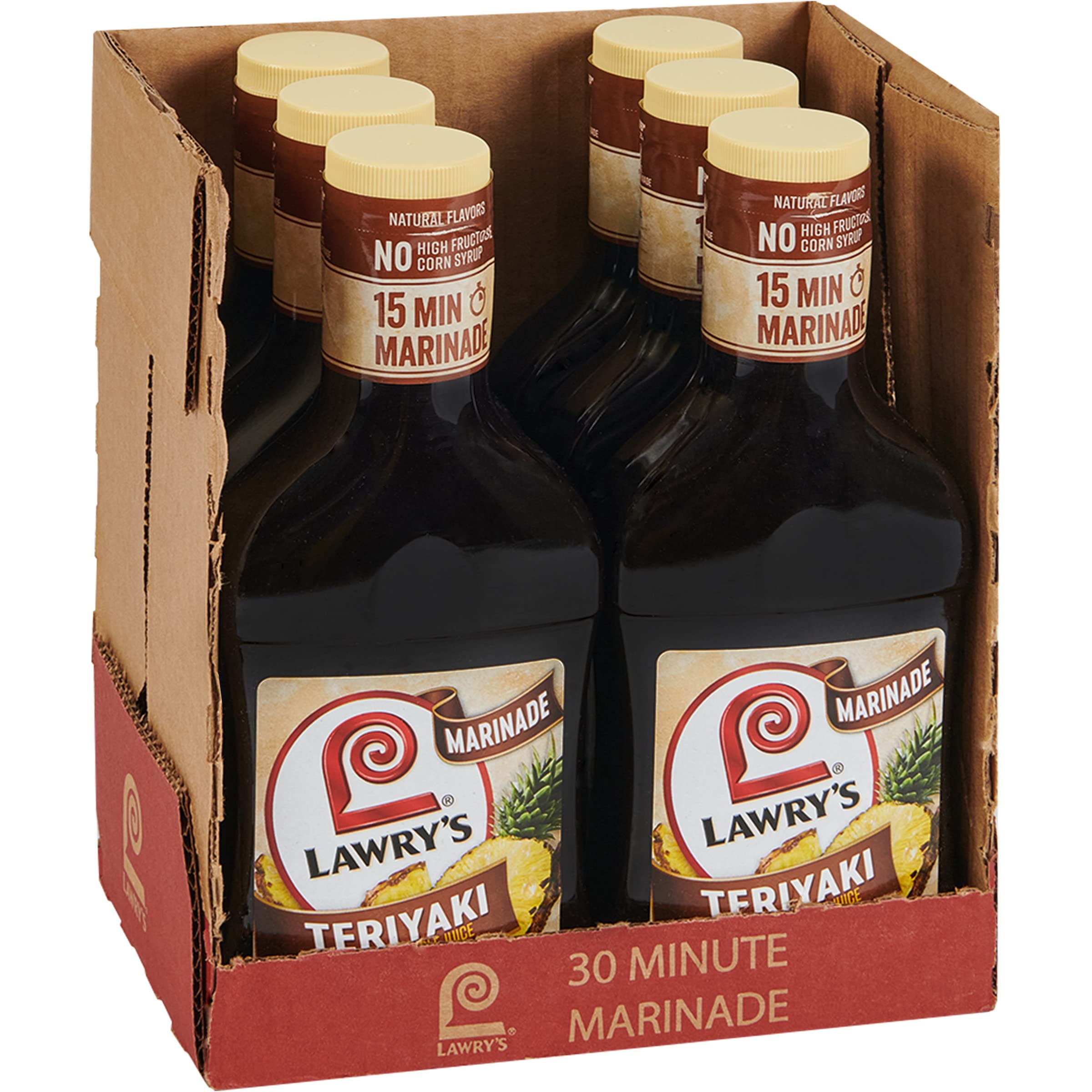 Lawry,S Teriyaki With Pineapple Juice Marinade, 12 Fl Oz (Pack Of 6