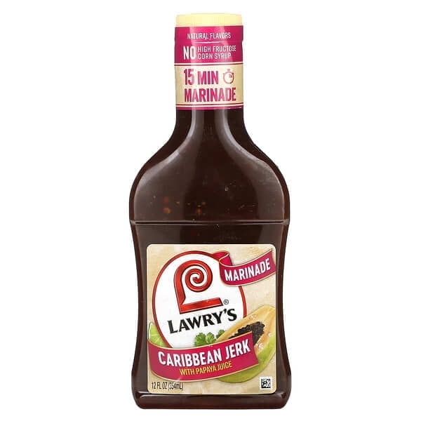 Lawry's Caribbean Jerk with OIF8Papaya Juice Marinade, 12 fl oz