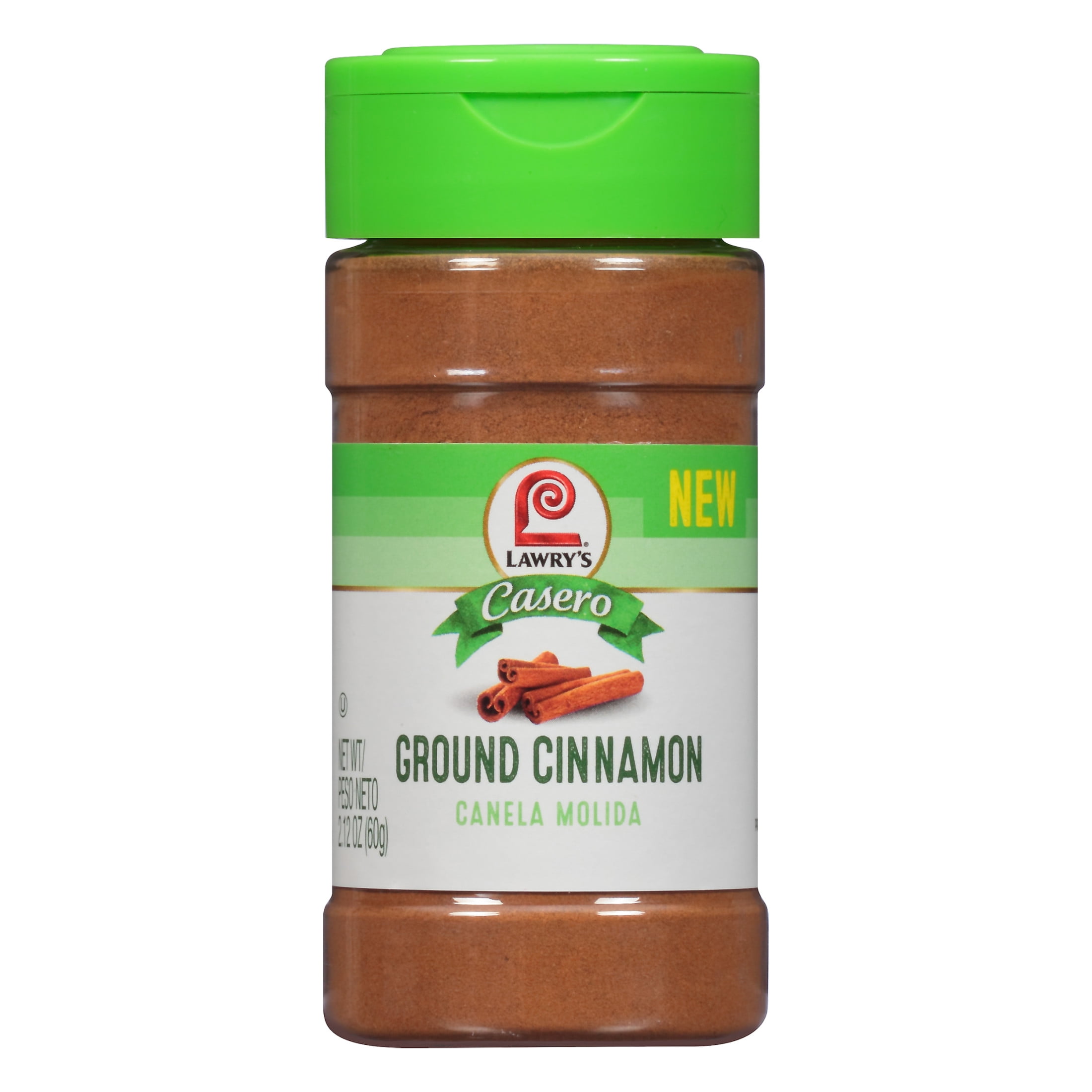 Lawry's Casero No Artificial Flavors Kosher Ground Cinnamon, 2.12 oz Bottle