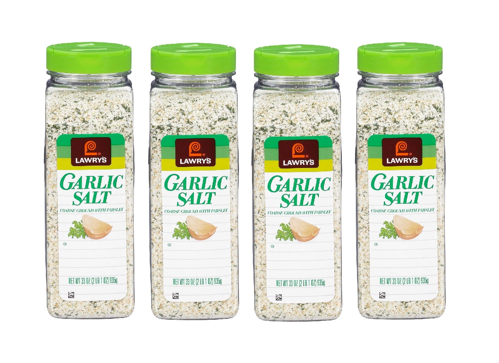 Lawry's Coarse Ground Garlic Salt with Parsley (33 oz.) 4PK