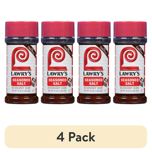 (4 pack) Lawry's Economy Size Seasoned Salt, 16 oz Mixed Spices