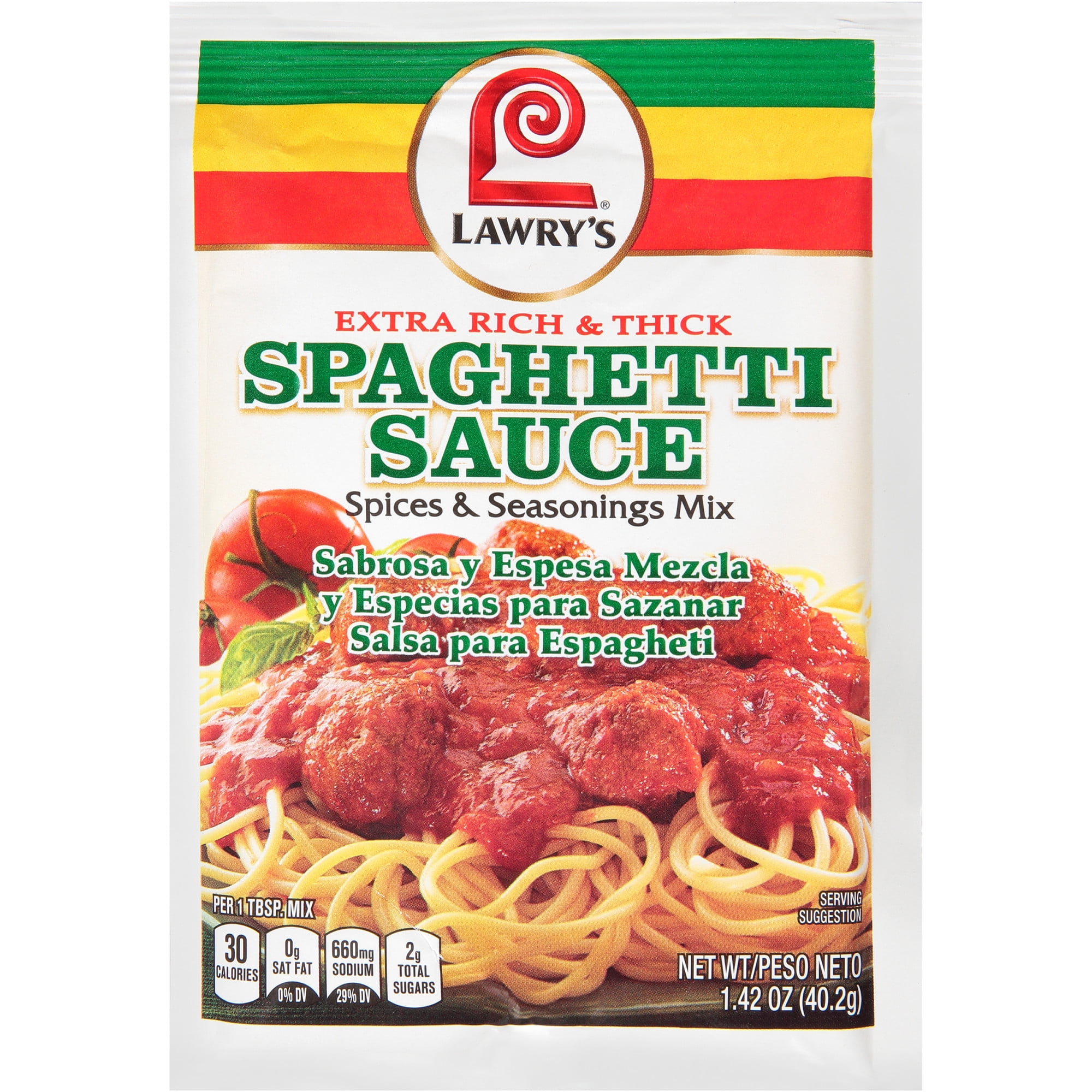Lawry's Extra Rich & Thick Spaghetti Mix, 1.42 oz Mixed Spices