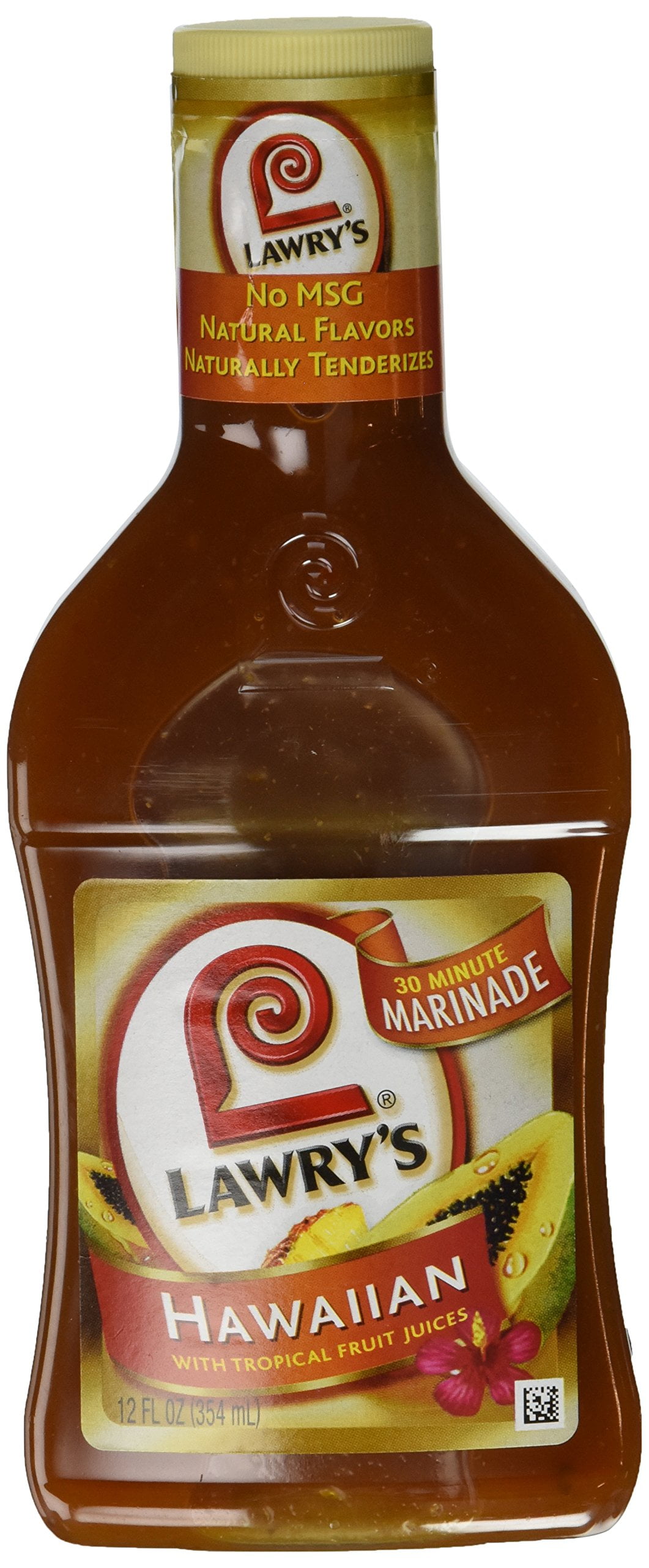 Lawry's, Hawaiian with Tropical ZS23 Fruit Juices Marinade, 12oz Bottle (Pack of 3)