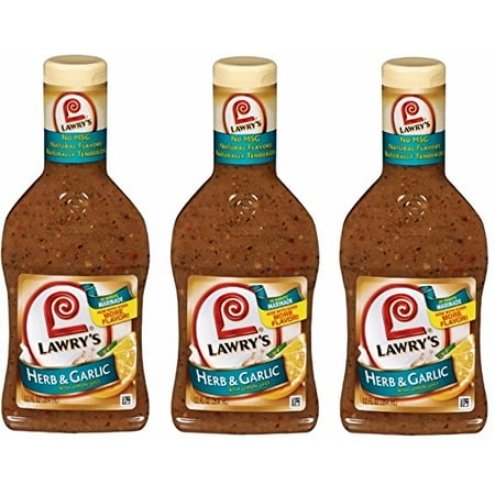 Lawry's Herb & Garlic with Lemon Marinade 12 fl oz (Pack of 3)