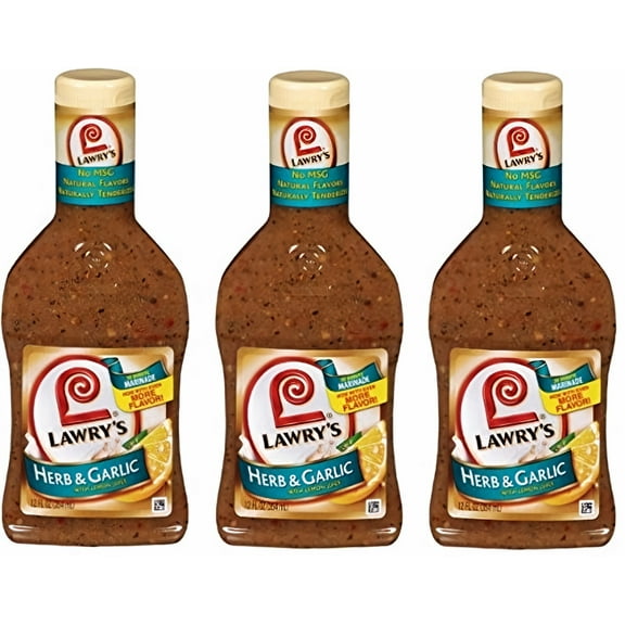 Lawry's Herb & Garlic with Lemon Marinade 12 fl oz (Pack of 48)