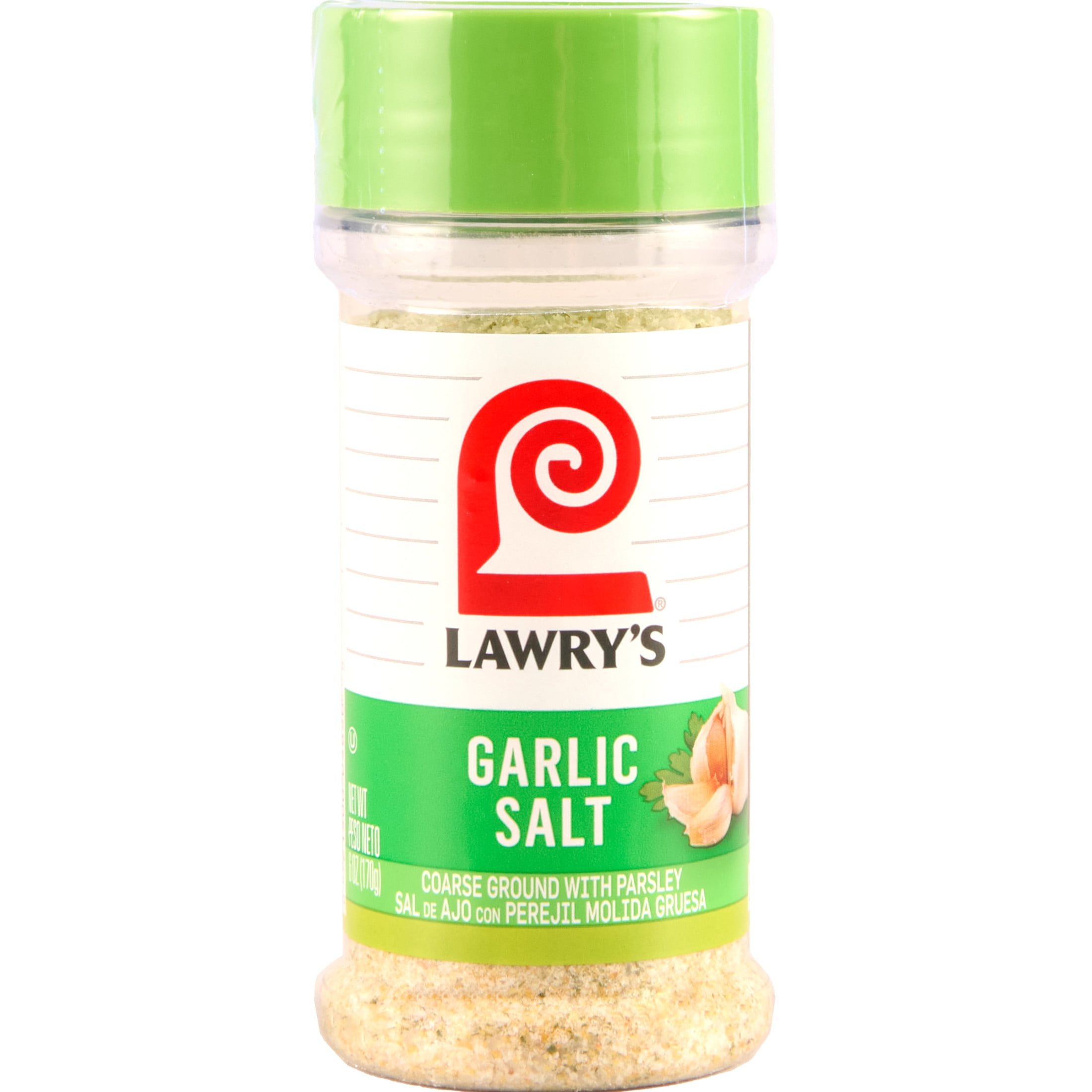 Lawry's Kosher Coarse Ground With Parsley Garlic Salt, Garlic Herb Seasoning, All-Purpose Seasoning, 6.0 oz Bottle